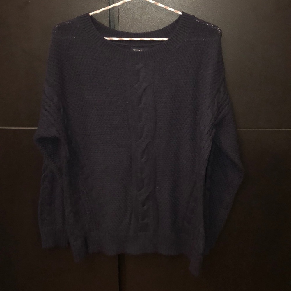 Tommy Hilfiger navy cable knit sweater